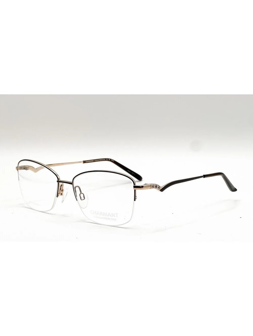 Charmant CH29221 BR Brown Square Authentic Eyeglass Frames 51-16-135